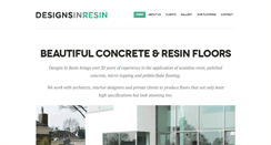 Desktop Screenshot of designsinresin.com